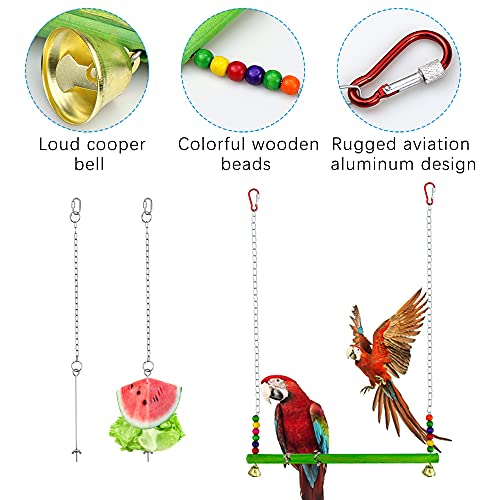 Yotako 3 Stks Kip Groenten Spies Fruit Voedsel Houder, Kicthen Swing voor Kippen, Huisdier Kip Groente Opknoping Feeder… - Afbeelding 3