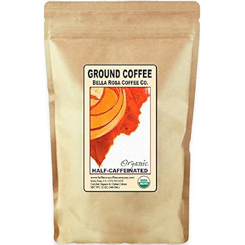 Organic Half-Caff, 12 oz. Fresh Ground Coffee, Medium Roast Cover