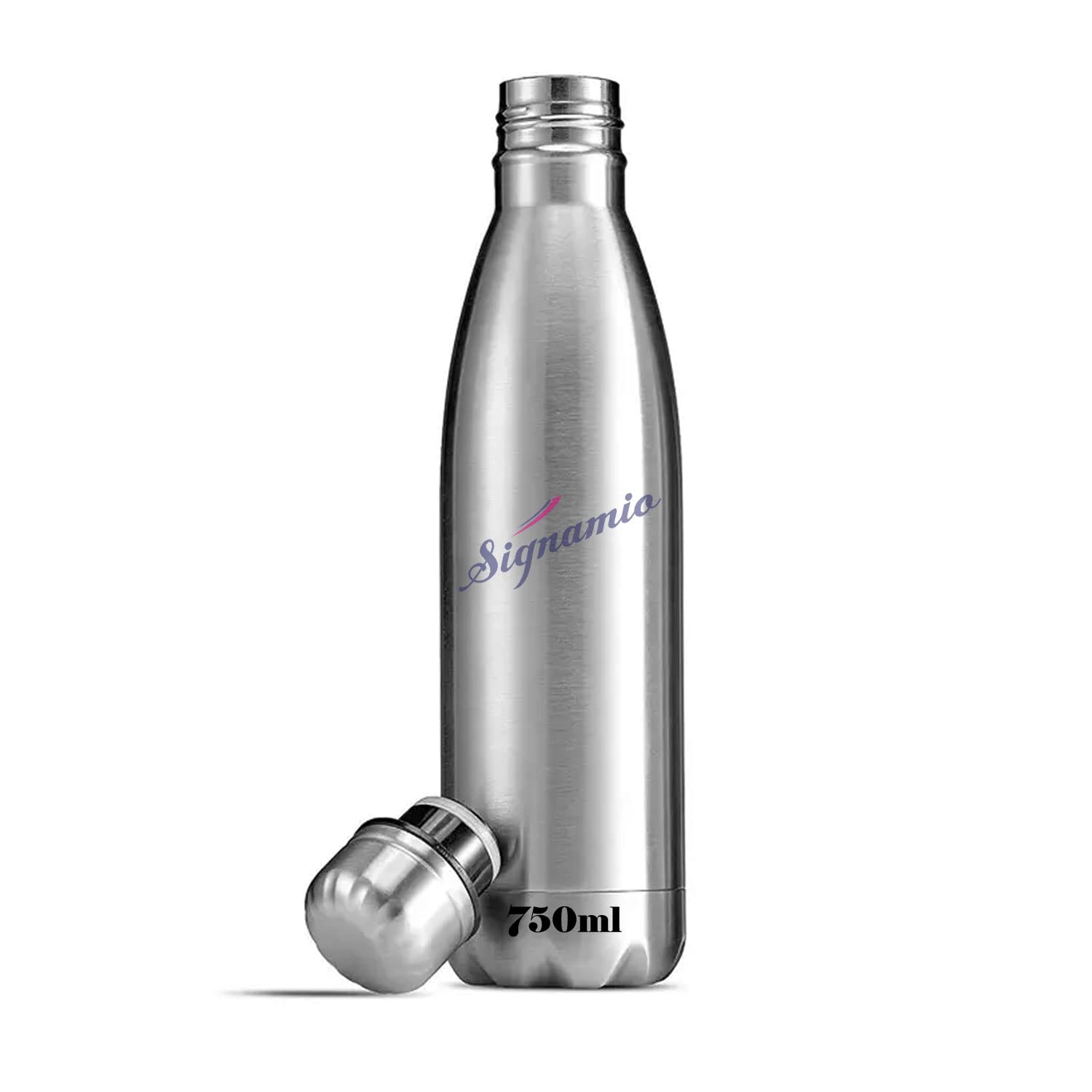 SIGNAMIO® Leak Proof Stainless Steel Fridge Water Bottle for 12 Hours
