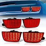 AJP Distributors 4-Piece LED Sequential Signal Tail Lights Brake Stop Rear Bumper Driving Lamps Assembly Pair Set Left+Right Compatible/Replacement For Camaro SS LT RS 2010 2011 2012 2013 10 11 12 13