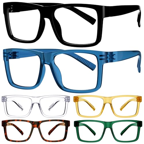 Image of Eyekepper Reading Glasses 3.50, Readers for Men, 6 Pack Oversized Square