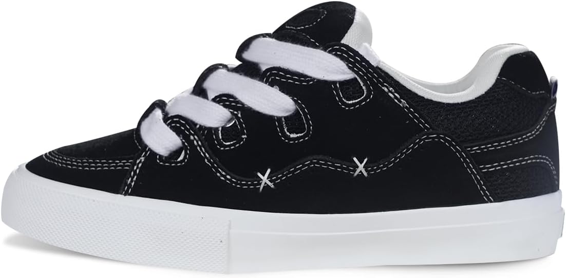 Skate Shoes Lace-up Skateboarding Shoes Mens Skateboard Shoes Low Top Sneakers Skate Shoes for Men Women