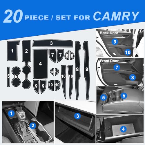 Insertos para portavasos Toyota Camry 2025-2026 20pcs miniatura 6