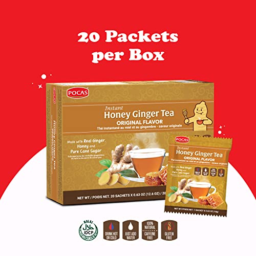 Pocas 92-QHW1-JHK0 Honey Ginger Tea - Instant Tea Powder Packets thumb #2