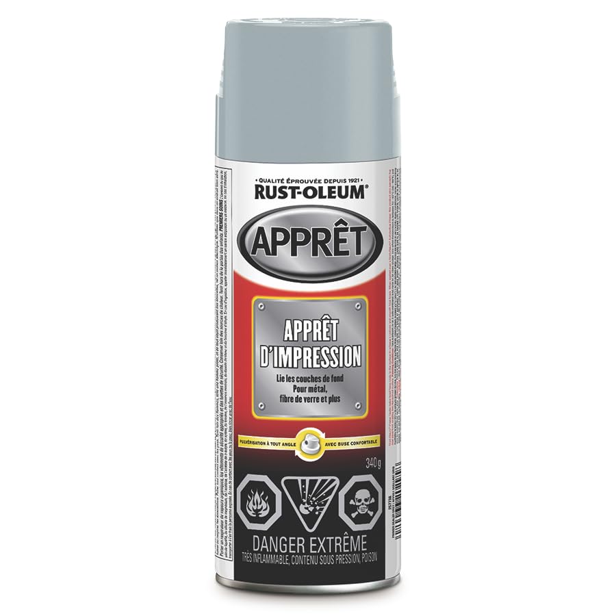 Rust-Oleum Automotive Primer Sealer Spray - Gray, 12 Oz, Fast-Drying For Metal (249321)
