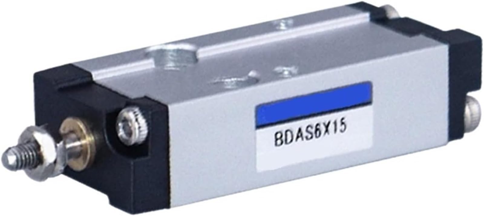 Ahyln One Color Compact Pneumatic Cylinder Bdas6x15-6Mm Bore, 15Mm Stroke, Industrial Mini Air Power Actuator For Automation And Manufacturing .0614