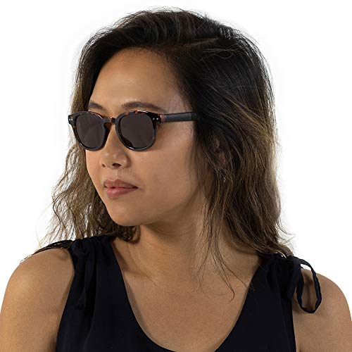 Image of VITENZI Bifocal Sunglasses Vintage Readers for Reading Under The Lucca Sun in Tortoise Rx 1.50