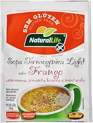 Kit com 12 Sopas Termogênica Light Sabor Frango Sem Glúten Natural Life