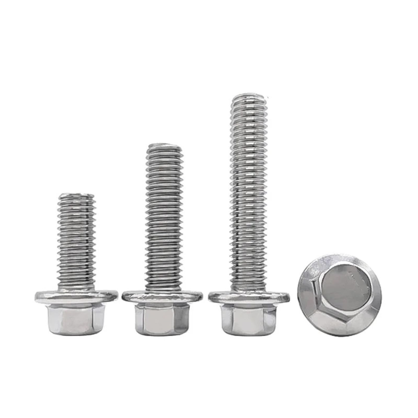5-20 Pz 1/4-20 5/16-18 3/8-16 Bullone Flangiato Esagonale A Testa Esagonale Con Rondella Dentata Vite In Acciaio Inox 304 A2(3I8-16x1-3I4(5pcs))