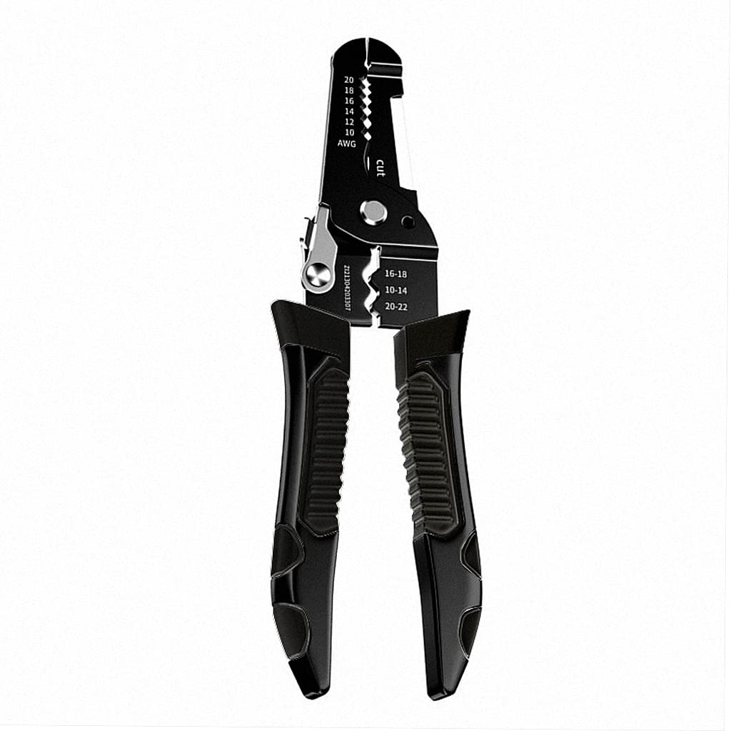 Serplex® 9-in-1 Multipurpose Wire Cutter, Stripper, and Crimping Tool, 20-10 AWG, Carbon Steel, Anti-Slip Handle, Safety Lock, for Aluminum and Sheathed Core Wires, Industrial and Household Use (B0C1MXR3TQ) Amazon Price History, Amazon Price Tracker