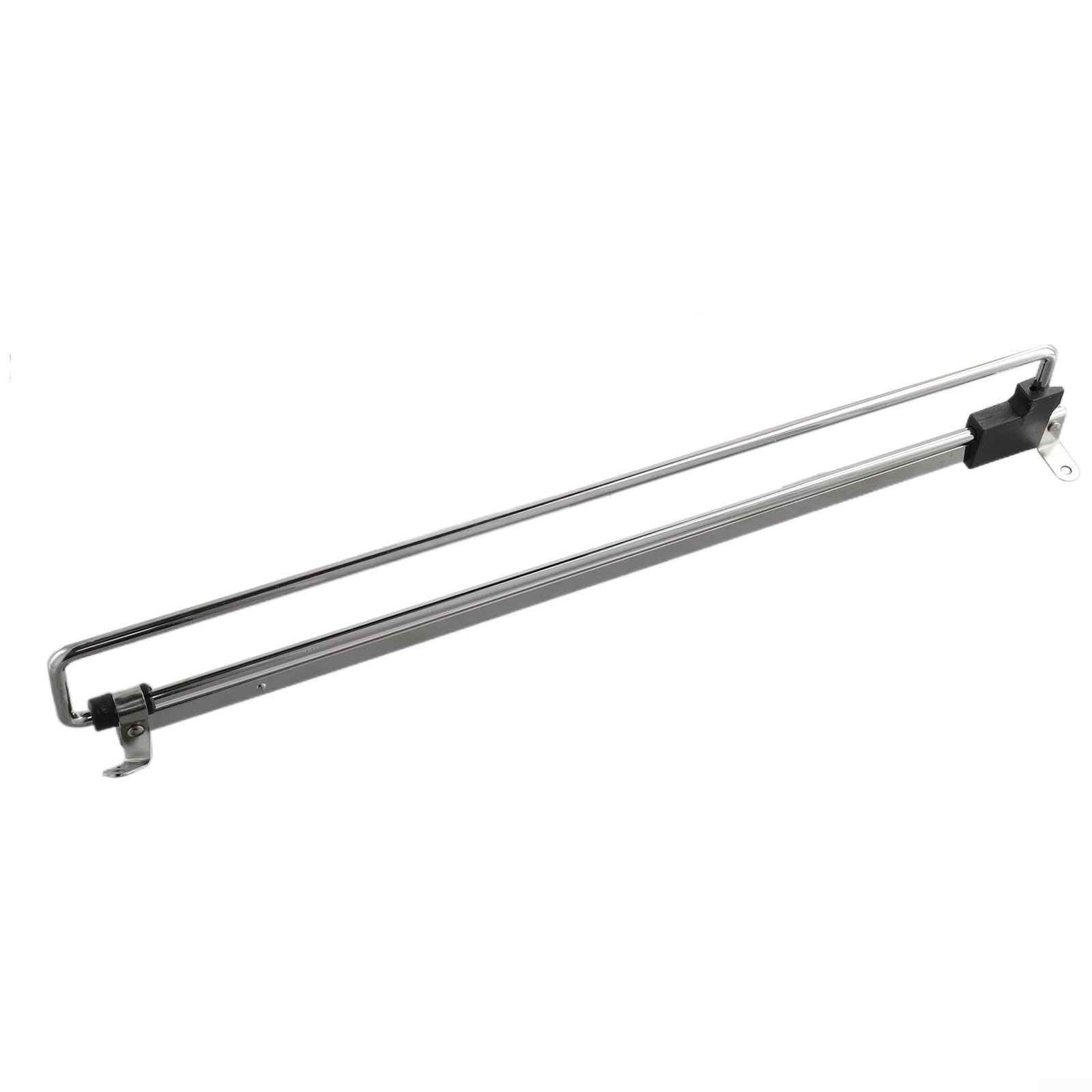 Pull Out Clothes Rail for Wardrobe Heavy-Duty Extendable Hanger Rack with Twin Sliding for Bars Chrome-Plated Iron Plastic