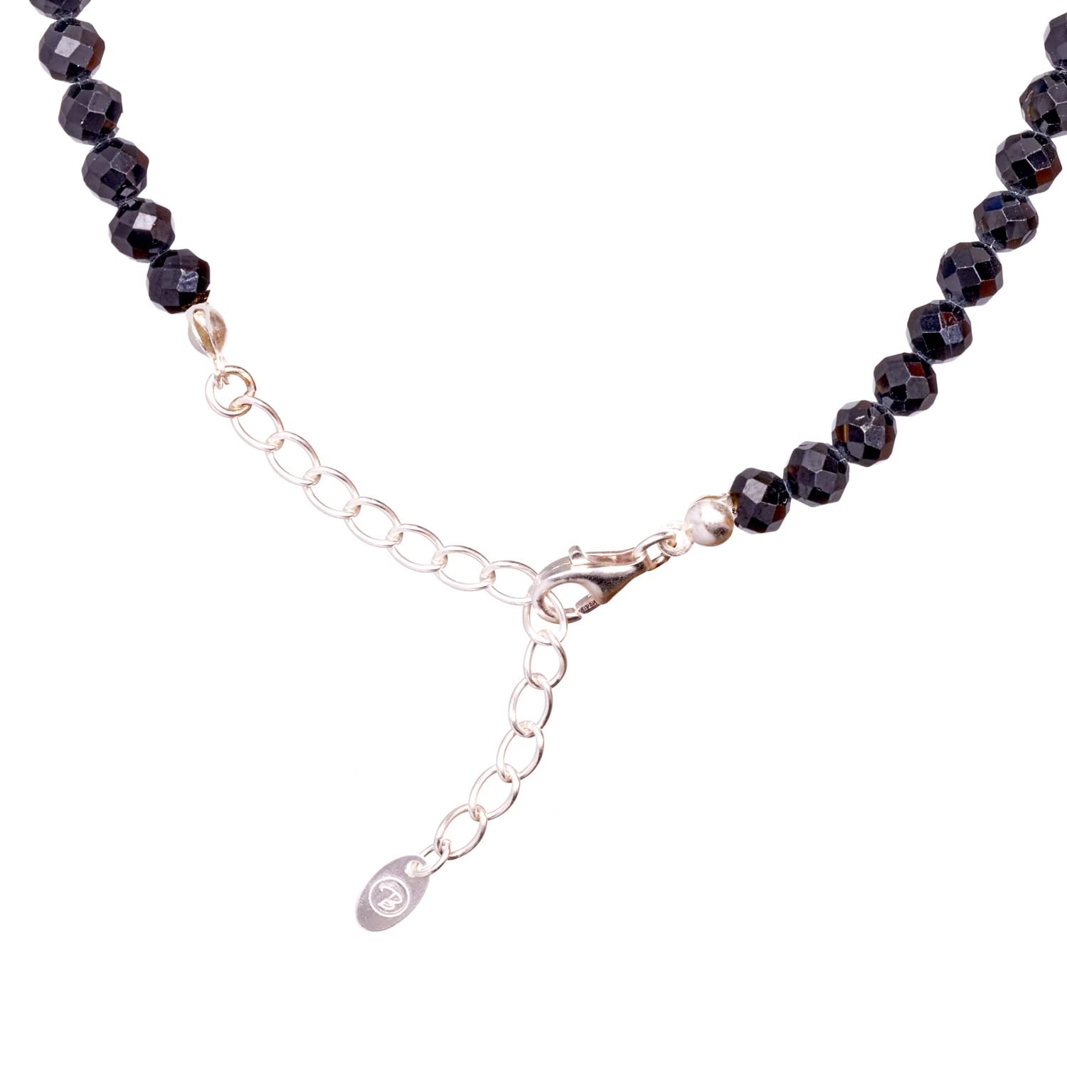 BERGERLIN collar de piedras naturales genuinas con cuenta de plata de ley 925 o cuenta chapada en oro - collar de perlas de filigrana para mujer con cierre y certificado de autenticidad