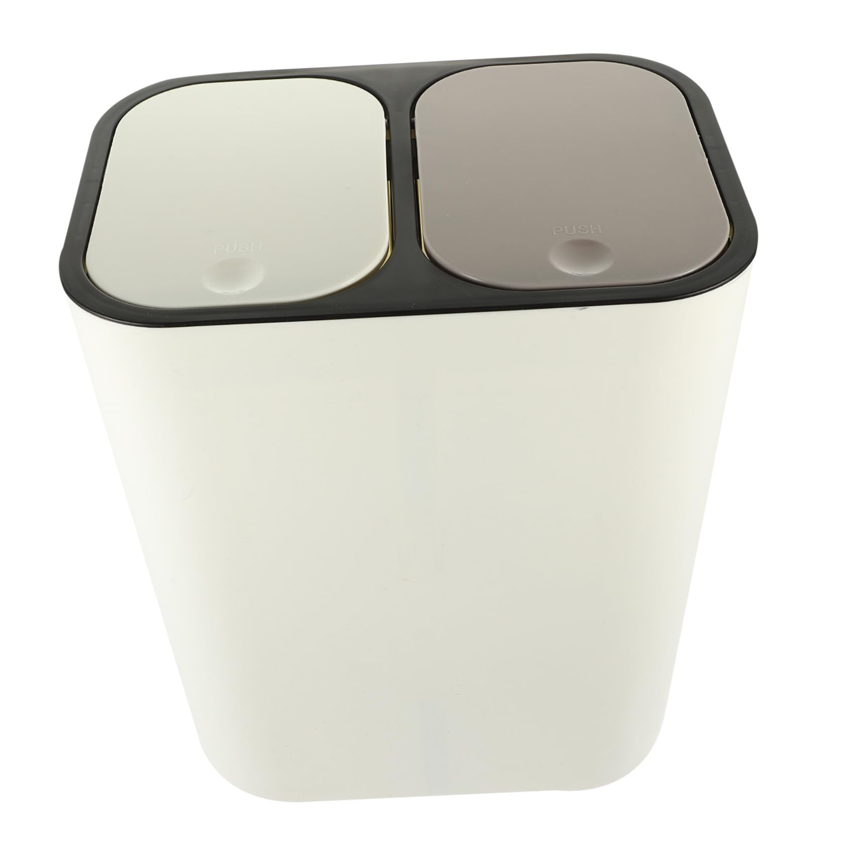 Healeved Cubo de Basura Doble Prensa, Material Pp, Fácil de Limpiar y Sanitario, Diseño Simple para Cocina y Hogar Doble Rejilla