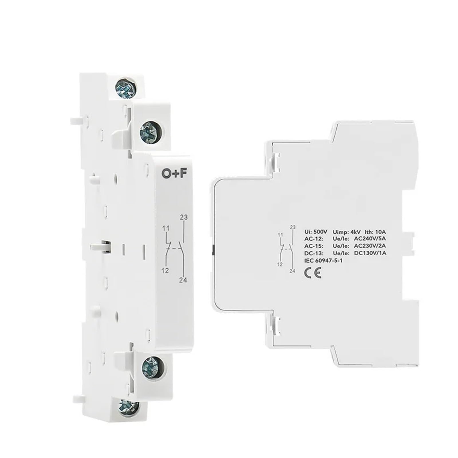 QEFHSVVZE Rail-Type Modular contactor AC220V 2P 25A 2NC 2NO 1NO1NC 50/60Hz(Auxiliary 1NO1NC)