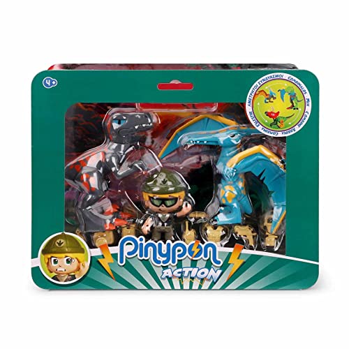 Pinypon Action 700016684 Wild Pack de Juguete con un mu&ntilde;eco Pinypon y 2...