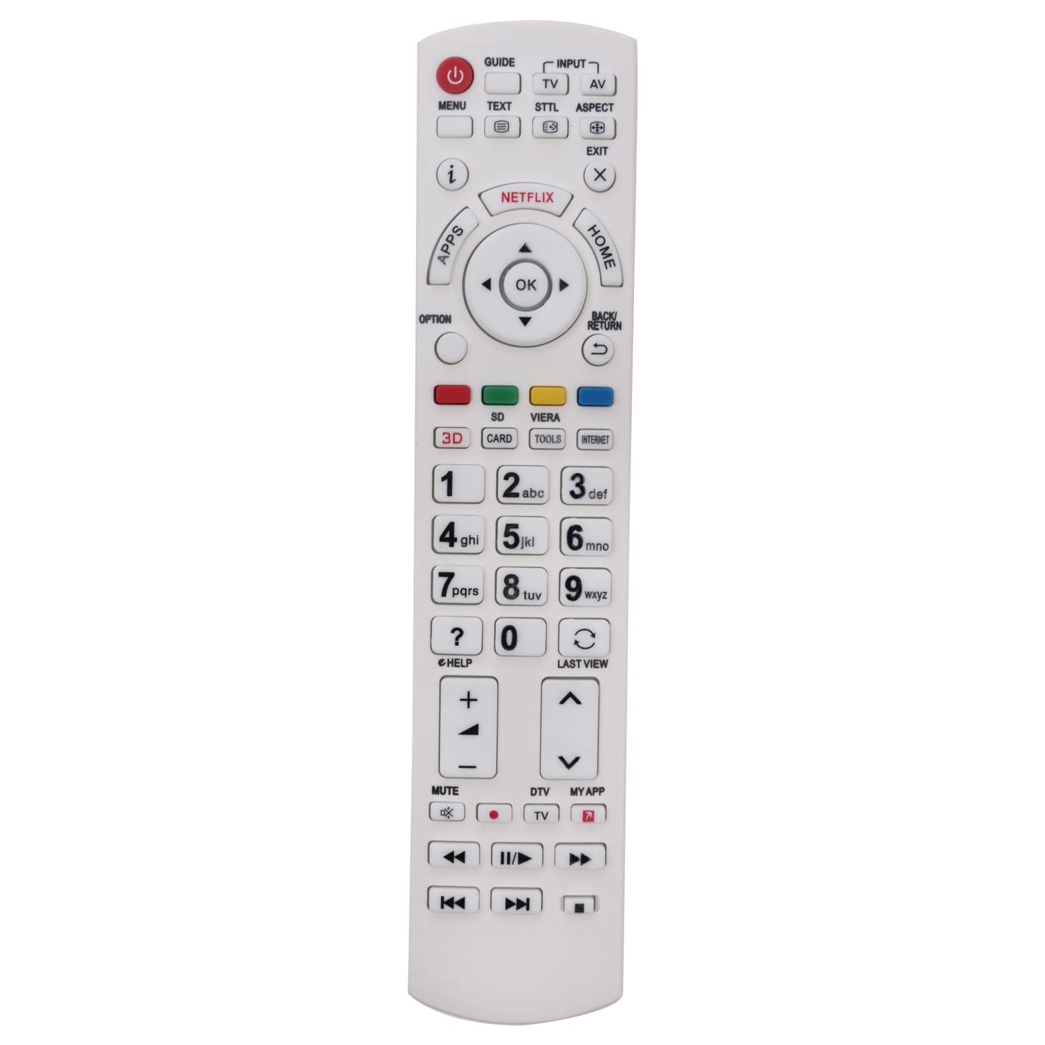 VINABTY N2QAYB000842 N2QAYB001009 Télécommande de rechange pour TV Panasonic LED LCD TX-L42ETN63
