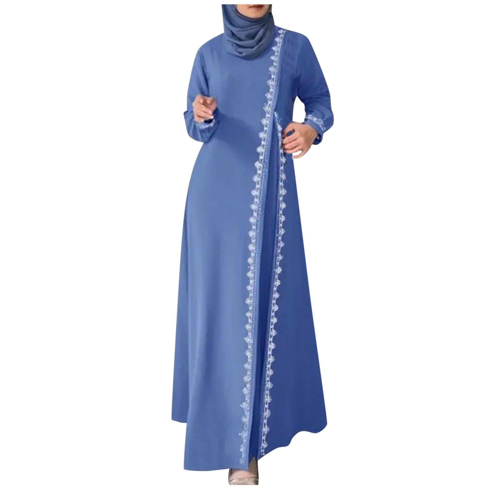 Générique Robe Marocaine Africaine Djellaba Femme Ete Mi Longue Fluide Caftan De Priere Musulmane Burkini Tenue Indienne Pour Abaya Dubai Luxe Marocain Ensemble Soirée Grande Taille Hijab Sari Indien