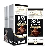 Lindt EXCELLENCE 85% Cocoa Dark Chocolate Bar, Dark Chocolate Candy, 3.5 oz. (Pack of 12)