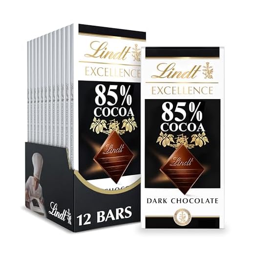 Lindt 85% Cocoa Dark Chocolate Bars Pack