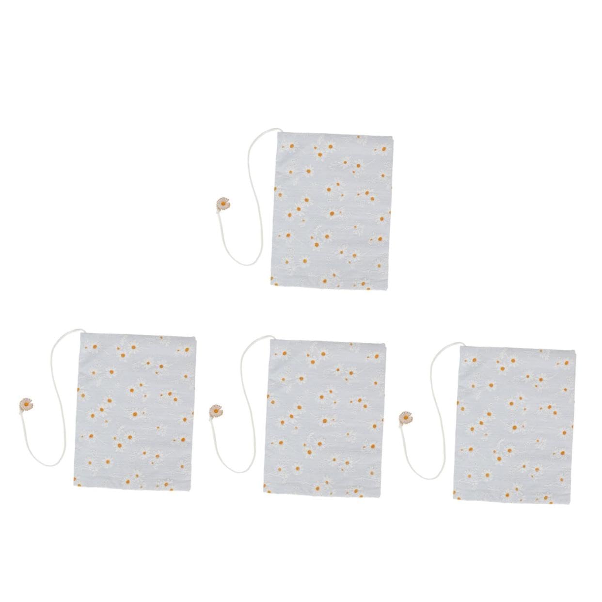 Uonlytech 4 Pièces Couverture De Livre En Tissu Manche Journal Couvertures De Livres En Tissu Couverture De Livre Faite à La Main Nappe Pour Reliure Protecteur De Couverture De Livre Chiffon