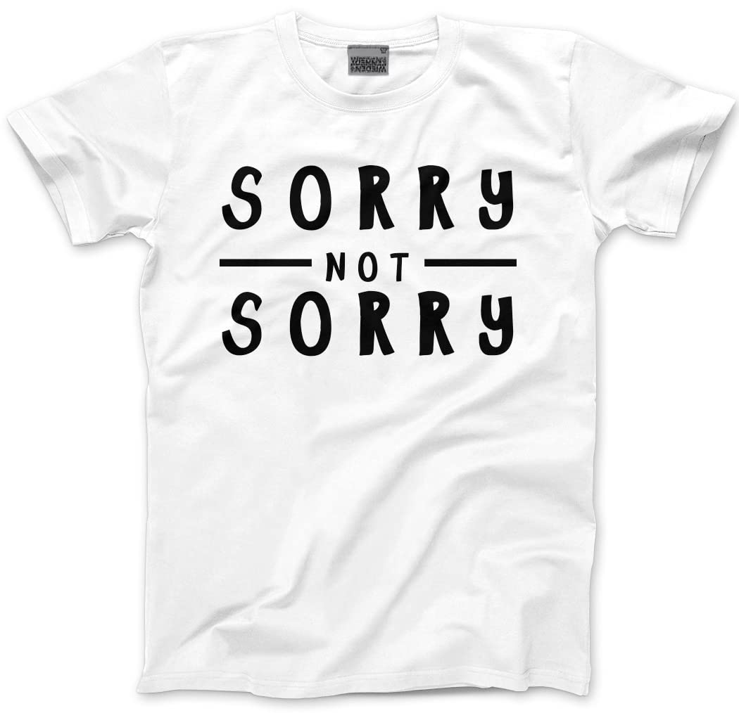 Hotscamp White Sorry Not Sorry Kids T-Shirt - 7-8 Years