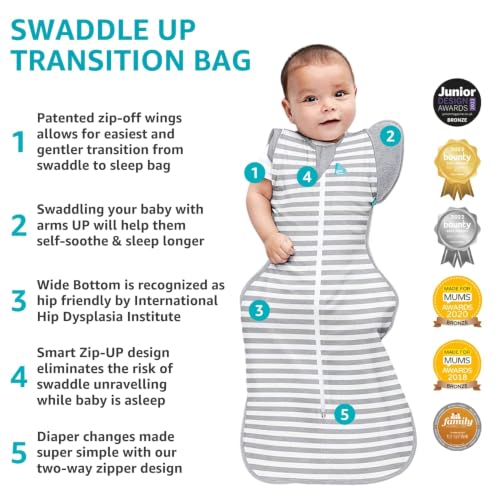 Image of Love to Dream Swaddle Up Transition Swaddle, Patented Zip-Off Wings