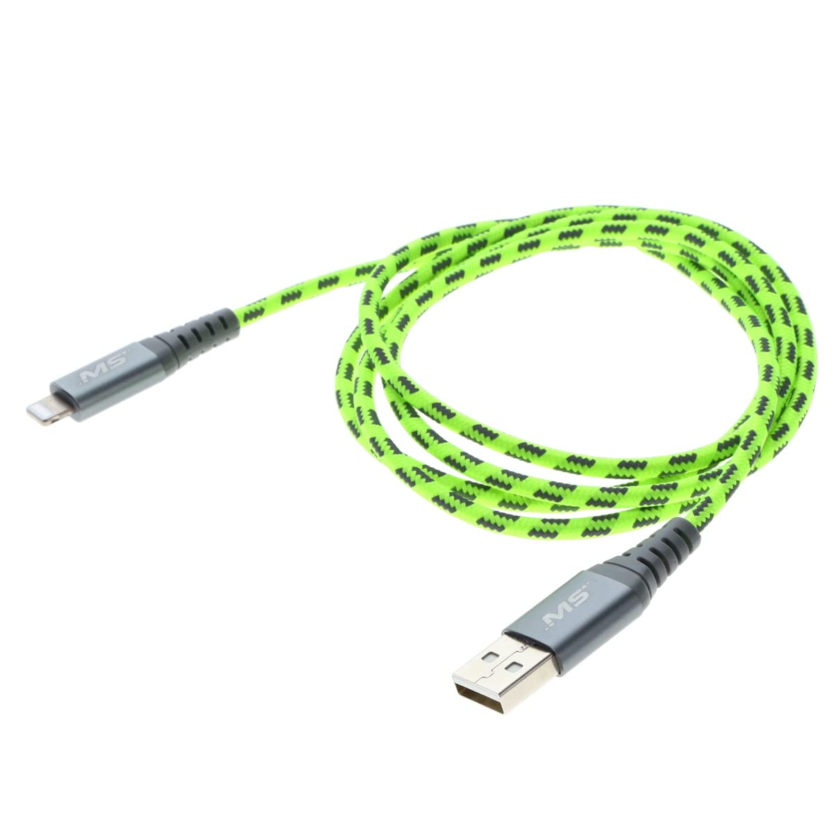 Mobile Spec MBSHV0422 Hi-Visibility 4 Foot Lightning(R) to USB-A Charging Cable - Yellow