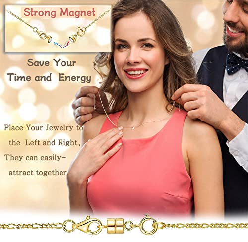 Kcctoo Magnetic Necklace Clasps And Closures - 14K Gold And Silver Plated Bracelet Connectors For Necklaces Chain Jewelry Making  #TOP4