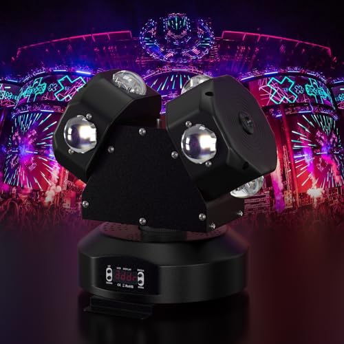 Frezon 120W 8LED 舞台照明 ムービングライト 高輝度 パーティーライト ステージライト ディスコライト DMXモード 13チャンネル AC95V-235V disco light 演出用 DJ パーティー 花火大会 入学式 結婚式 宴会場用 移動ヘッドライト 回転ビームライト