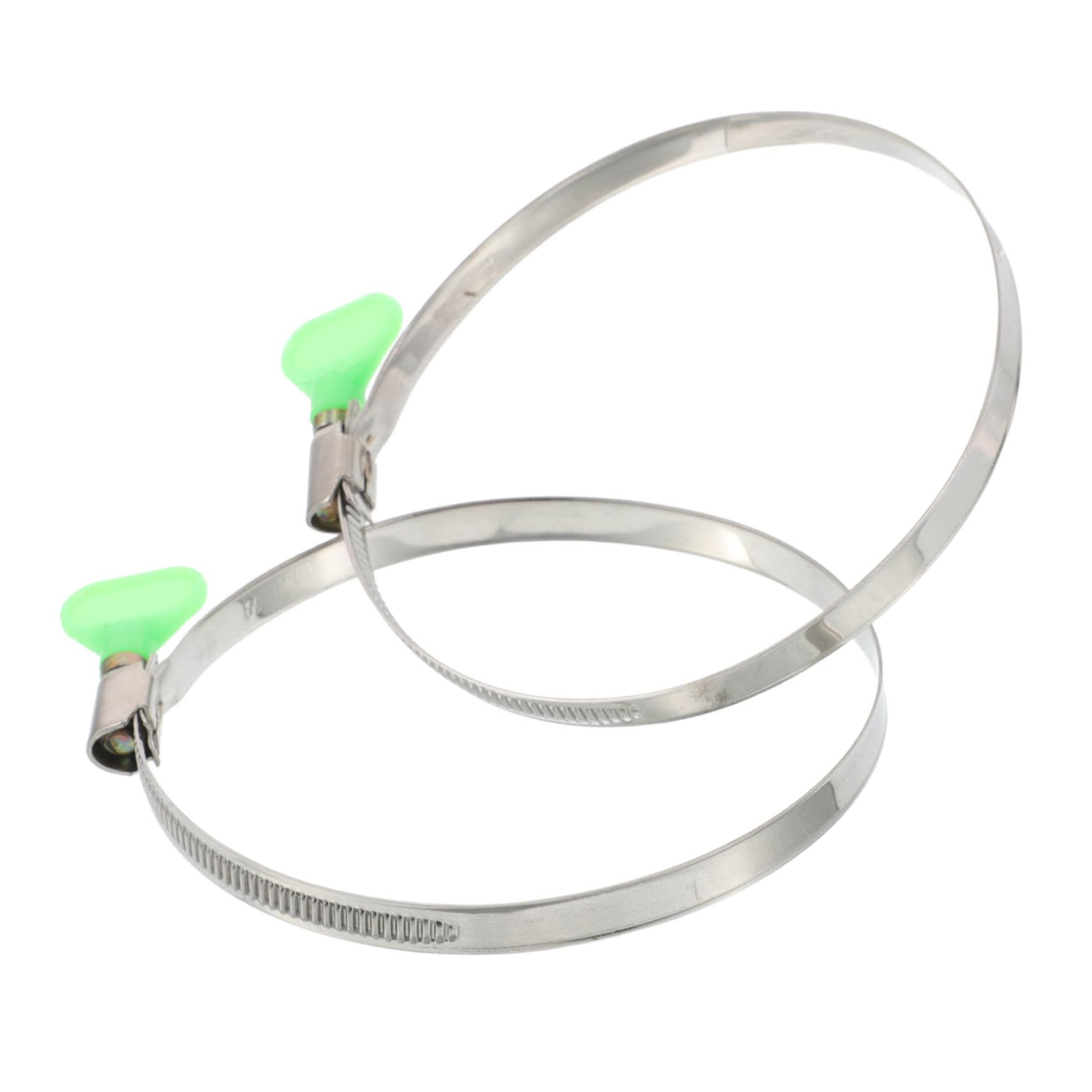 Alipis Industrial Stainless Steel Hose Clamp Assortment 2pcs Adjustment Band for Duct and Water Pipe Easy to Use