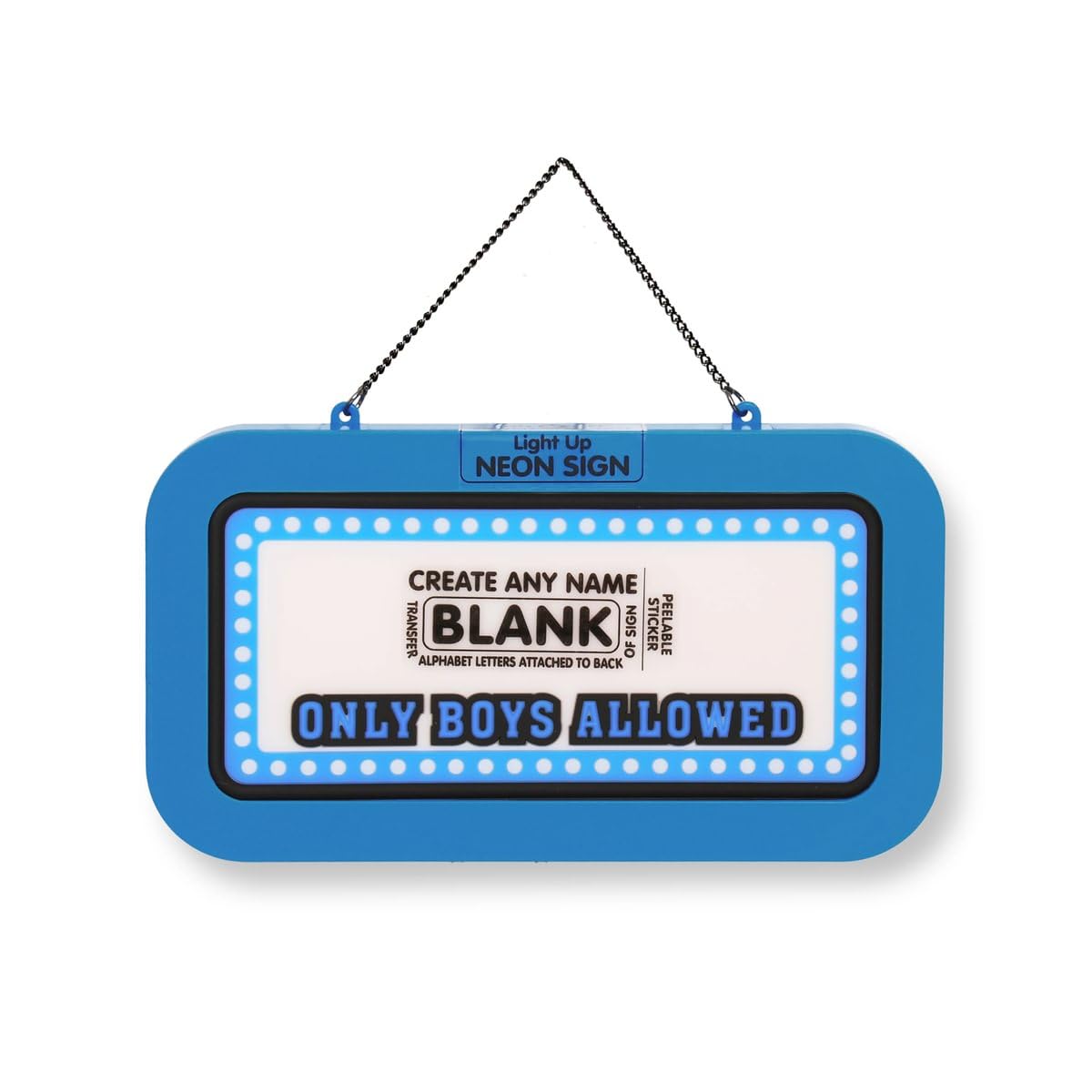 Personalised Neon Signs (Only Boys Allowed (Blank))