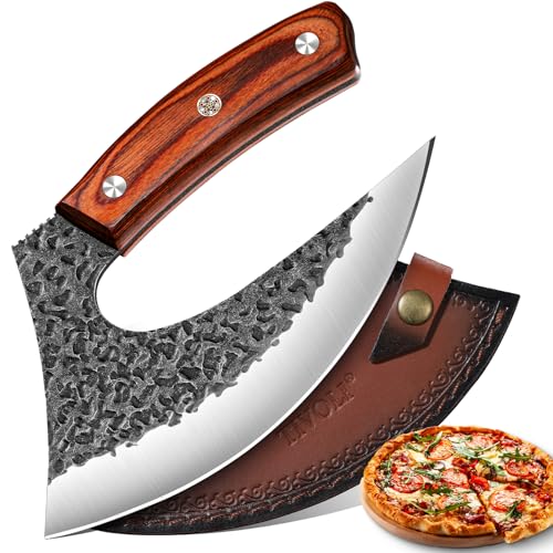 TIVOLI Hand-Forged Ulu Knife, Rosewood Handle