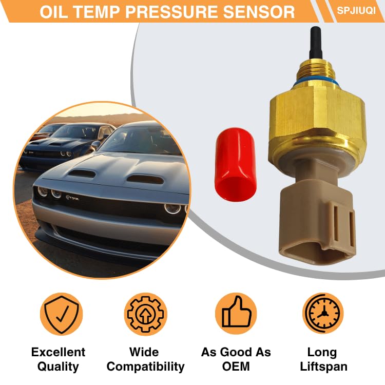 4921479, Oil Temp Pressure Sensor - Compatible with Cummins ISM, ISX, QSM, M11, L10, N14 Diesel Engines, 050682, 3536338