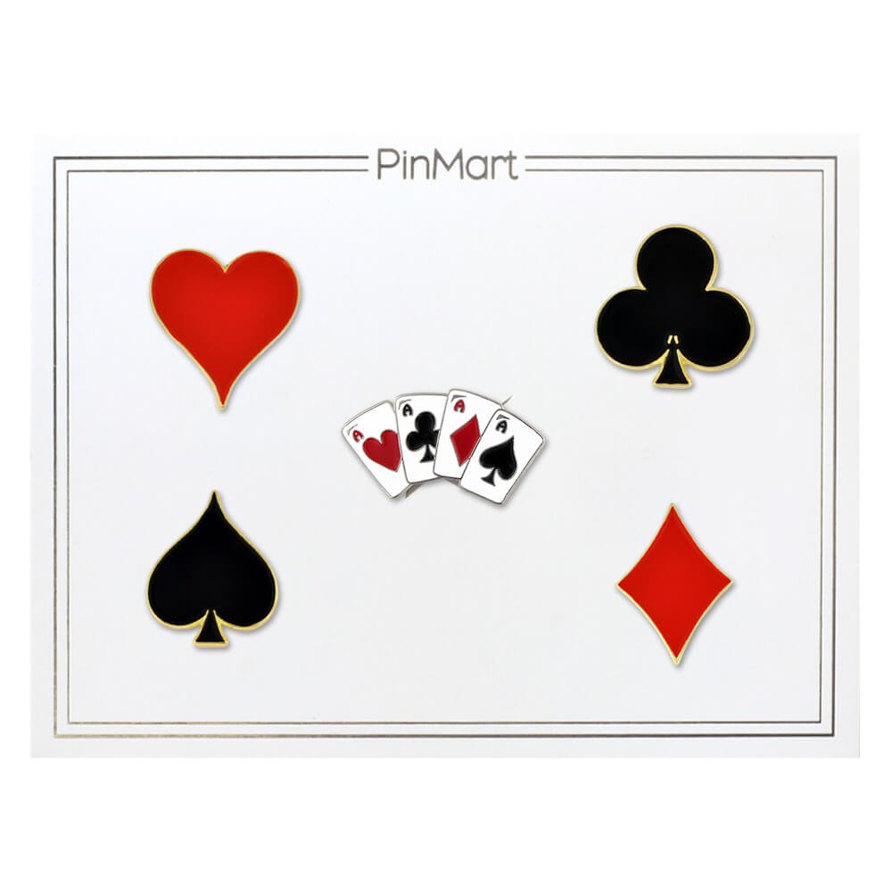 Amazon | Pinmart 's Heart Spade Ace ClubダイヤモンドPlaying