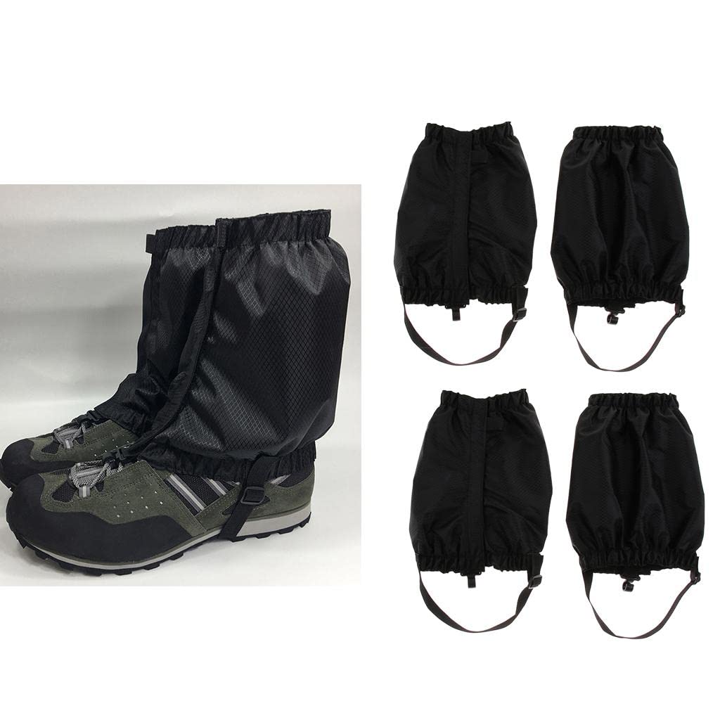 2 Pares Polainas para Caminar para Trekking Ligero Y Cubre Piernas Bajos con Cierre Elástico Y Material Oxford Adecuadas para Senderismo Alpinismo Cic