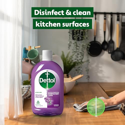 Image of Dettol Liquid Disinfectant for Floor Cleaner, Surface Disinfection, Personal Hygiene (Lavender Blossom, 550ml)