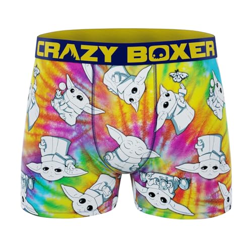 CRAZYBOXER Men's Underwear The Mandalorian Comfortable Boxer Brief Non-slip waistband