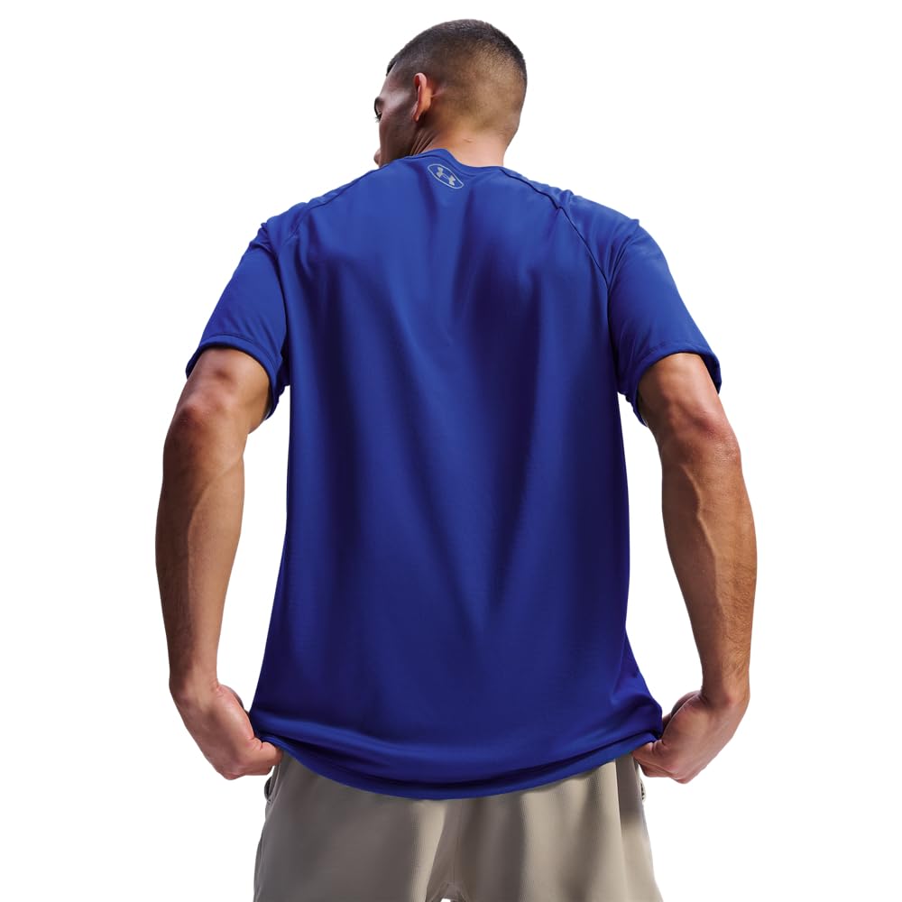 Under Armour Herren Tech 2.0 Short Sleeve Tee Blau S – Ansicht 4