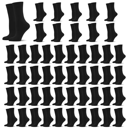 Viscose Bamboo Dress Sock Thin Women Elastic Casual LightWeight Adult Family Socks Bundle Pack in Bulk 50 Pairs