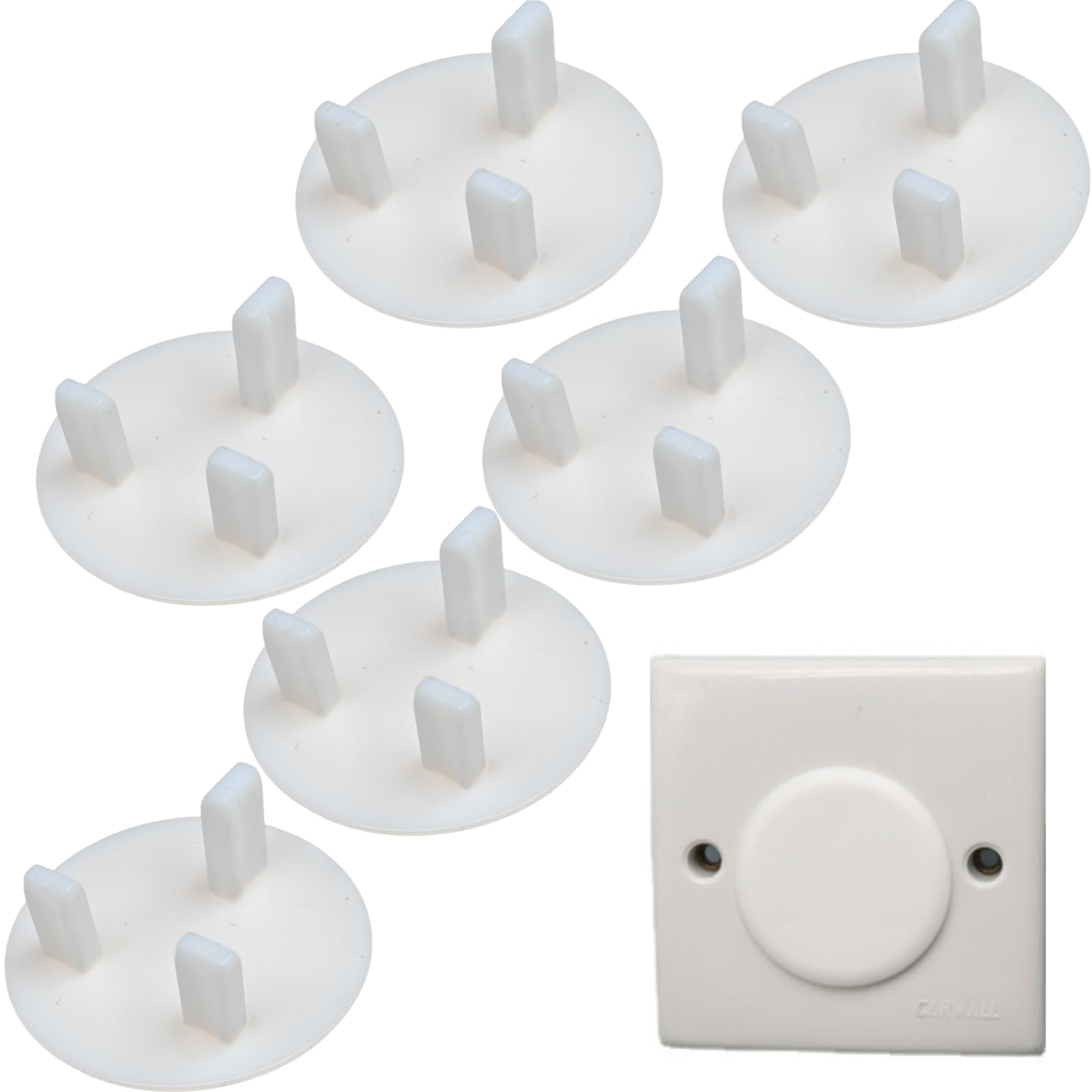 Plug Socket Covers UK, 24 Packs Baby Child Safety Socket Covers Guards Caps Tight Grip Socket Protector for Children Safety Protection at Home and School