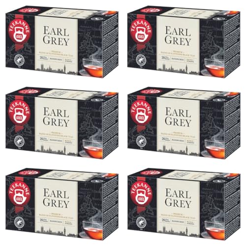 Jarra de té Earl Grey, té negro natural con bergamota, 6 x 20 cm (Dekond gift)