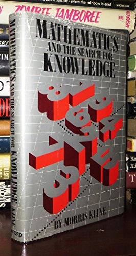 Mathematics and the Search for Knowledge B000RJOKCS Book Cover