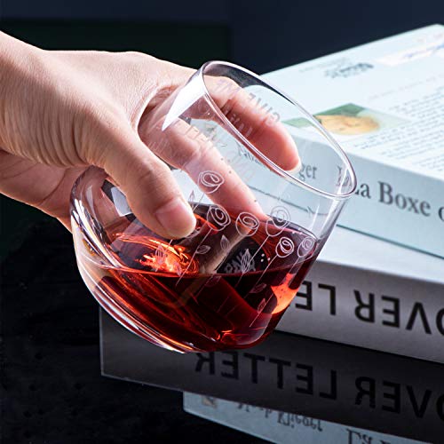 YWHL Stemless Burgundy Wine Glass with Funny Saying for Women 13 oz - Unique Wine Gift for Wine Lovers - Perfect for Red and White Wines - Dishwasher Safe