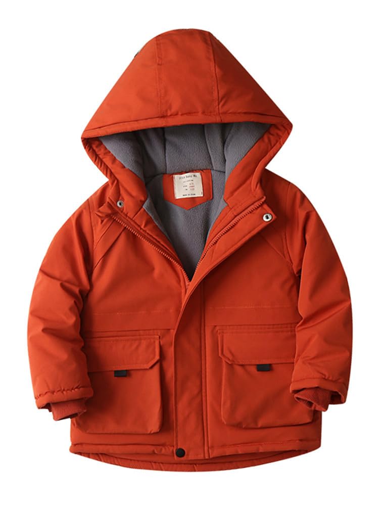 Boys Girls Winter Outwear Coats, Kids Warm Outfits,Windproof Jacket for Toddler 1-8Y