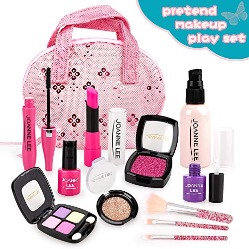 Girls Kids Toys for 2 3 4 5Kids Maquillaje para niños de 2 a 6 años Girls Kids Cosmetic Kit para niños de 2 a 5 años Niñas Regalo de cumpleaños para niñas de 3 a 5 años Juego de roles Juego de belleza