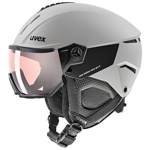 Casque de ski UVEX Instinct Visor Pro V gris l'alliance de la performance et du design