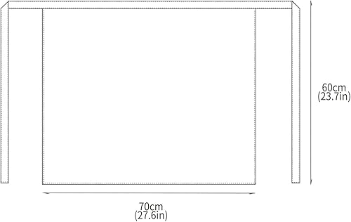 Miniatura 6 de BE THE CHEF Delantal de cintura de 4 colores con bolsillo para chef, restaurante, pub, café, camarero, servidor