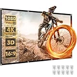 100 polegadas Tela para Projetor, Tela Projetor, Tela de Projeção Retrátil, Tela Projetor Retratil 16:9