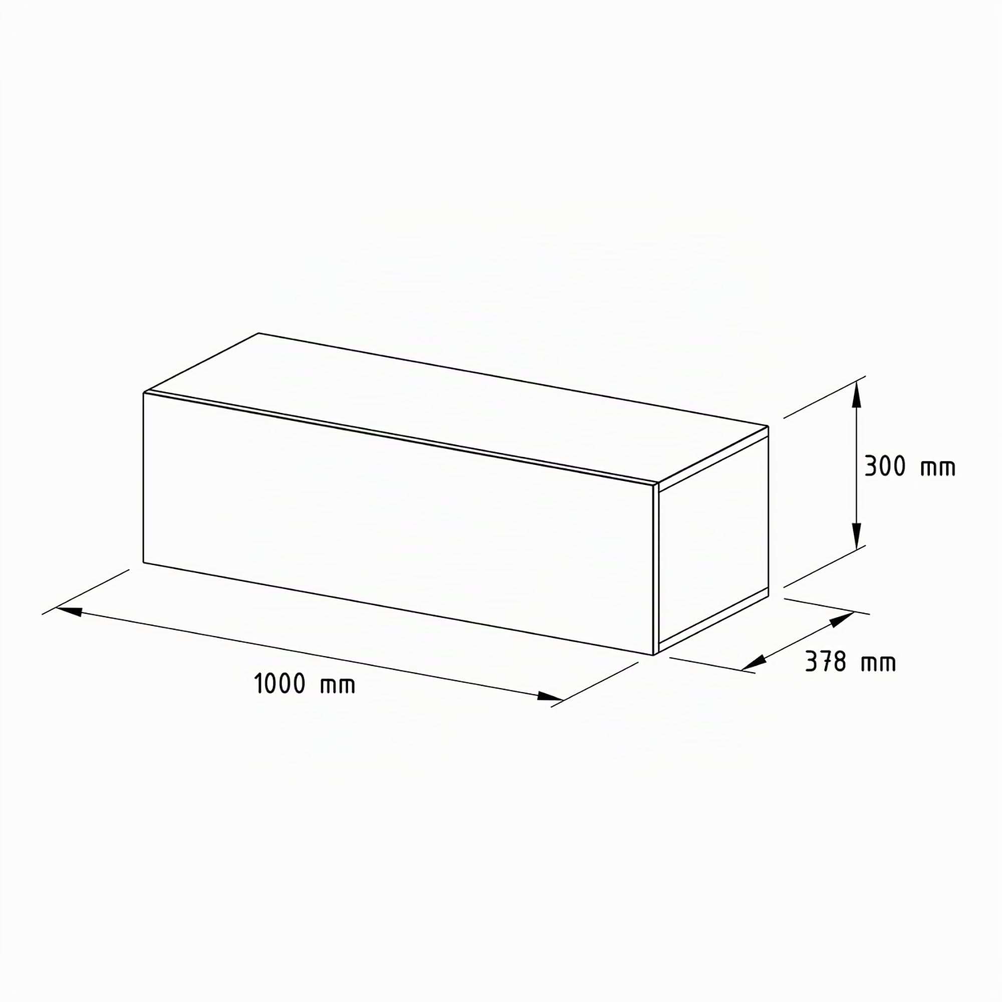 Planetmöbel Schlafzimmer Nachttisch Schrank 100 cm Gold Eiche