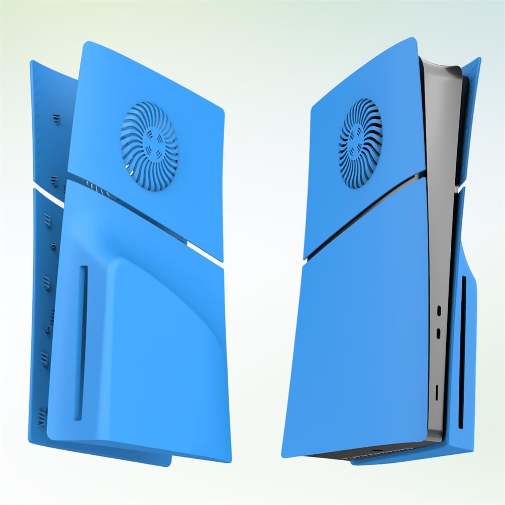 Pannello di ricambio per console Sony PS5 Slim, versione ottica, blu, materiale ABS